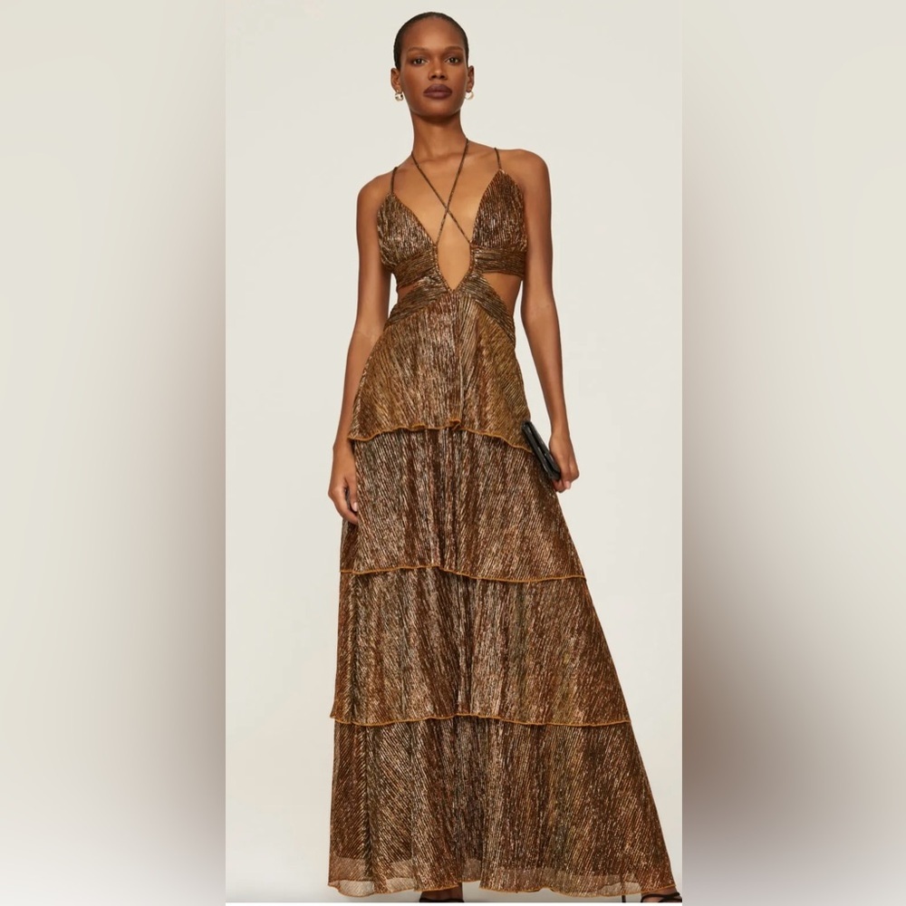 LINE & DOT - REVOLVE SONIA TIERED MAXI DRESS Size L - Picture 8 of 15